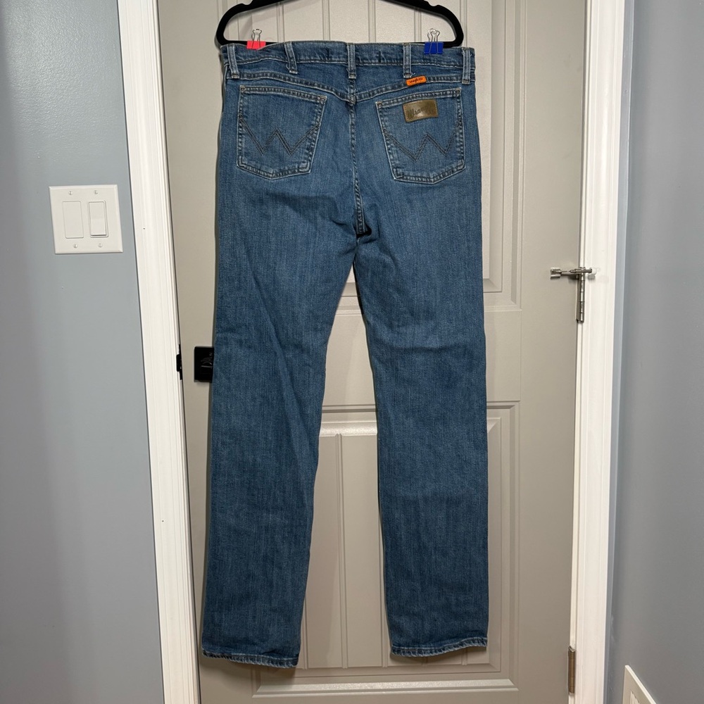 Wrangler Men's 34x36 FR Straight Jeans - Picture 2 of 4